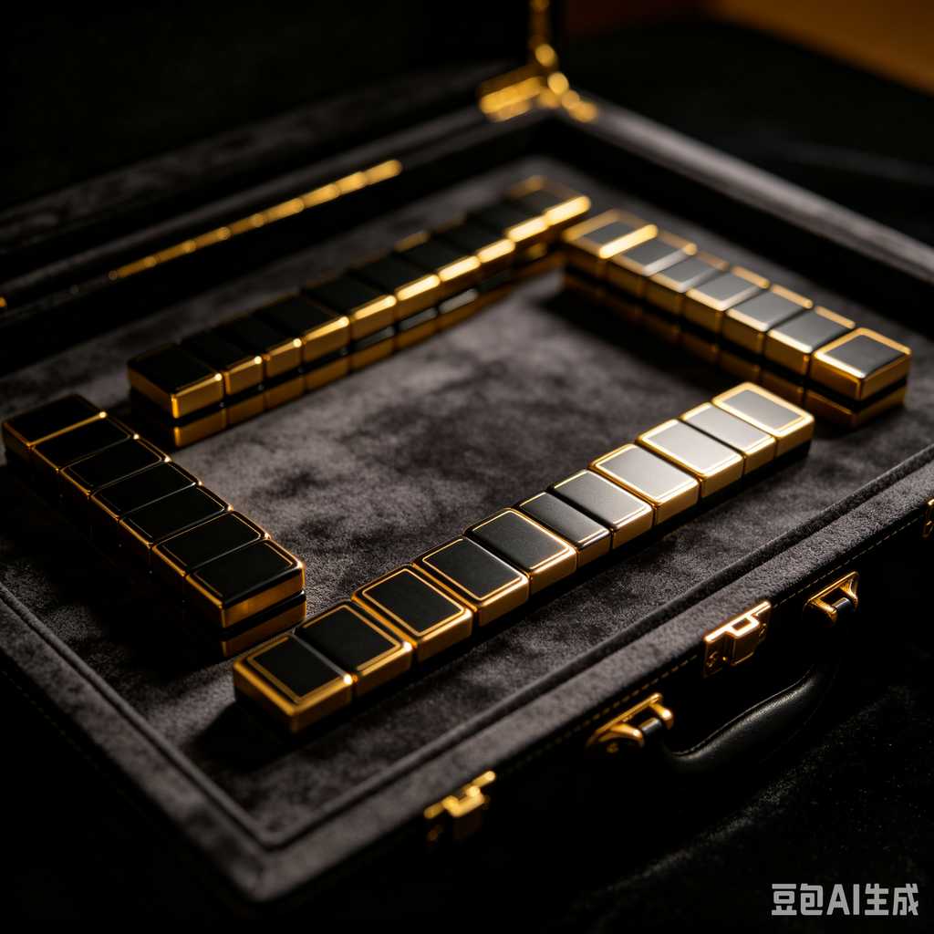 gold plated mahjong tiles
